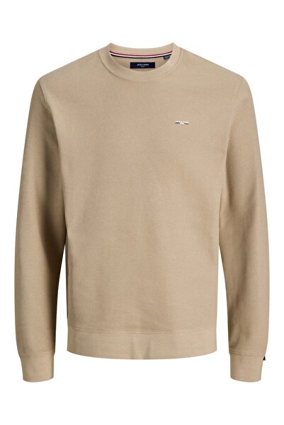 Jack & Jones Plus Ανδρικό Πουλόβερ από Βιολογικό Βαμβάκι, Στρογγυλή Λαιμόκοψη...