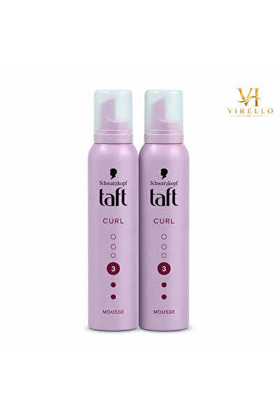 Schwarzkopf Set 2 Spumă de Păr Taft Curl, Fixare Nivel 3, 200 ml/buc – 400 ml