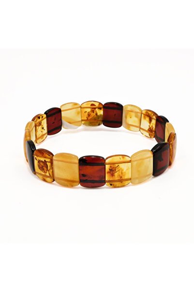 Generic Brand Mackintosh Amber Bracelet – Multicolor Square Beads 6.5g
