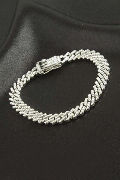 GeeS Global Chain Zircon Stone Luxury Steel Chain Bracelet