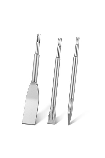 OMS Set 3 dalti SDS Plus pentru beton, 1 dalti plate, 1 x dalta cu varf, 1 x ...