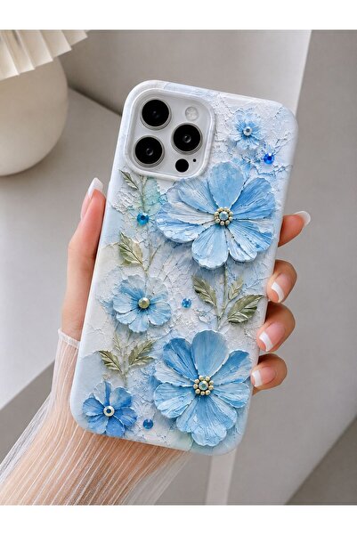 TEYİN AKSESUAR İphone 15 Pro Max Lansman İçi Kadife Şık Desenli Silikon Telef...