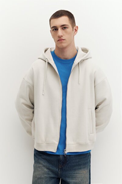 Pull & Bear Fermuarlı kapüşonlu sweatshirt