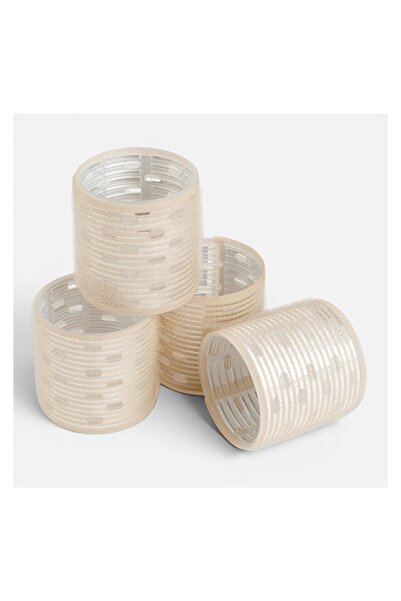 Omnia Accesoriu pentru bucle fără căldură, bej, 4 bucăți, 6cm – util pentru a...