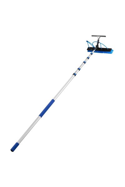 OEM Kit Racleta si Perie telescopica pentru spalat panouri solare, 10 m, Furt...