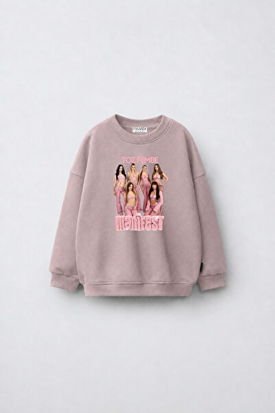 fasardi Manifest Girls M6Nifestgirls Printed Oversize Non-Embroidered Long Sl...