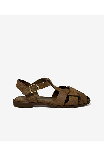 Greyder Kadın Sigaro Süet Hakiki Deri Sandalet 6Y2US59417