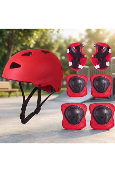 Numaca Çocuk Bisiklet Paten Kaskı - Dizlik Dirseklik Kask Full Koruyucu Set 7...