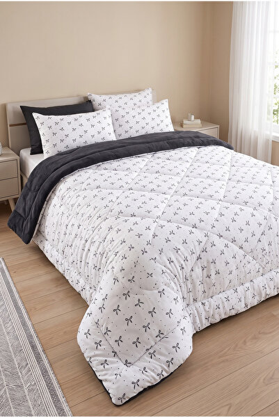 St Shopyteks Double Sided Welsoft Quilt Set 195X215 cm |   100% Silicone Fill...