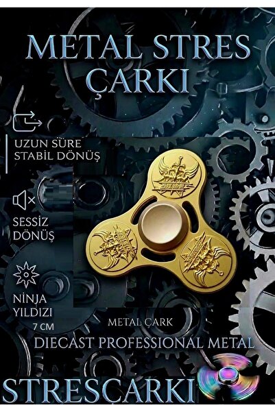 OYUNCAKSAHİLİ Stres Çarkı Metal Ninja Serisi Model Uzun Süreli Stabil Sessiz ...