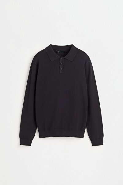 LEFTIES Temel polo yaka kazak