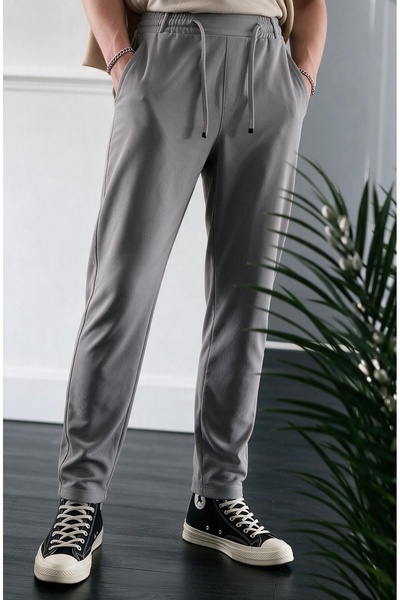 EydaMoon Pantaloni jogger pentru bărbați, cu talie elastică, din lycra, croia...