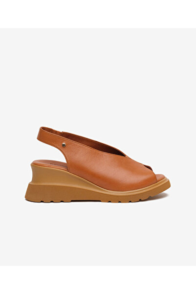 Greyder Kadın Taba Hakiki Deri Sandalet 6Y2FS59397