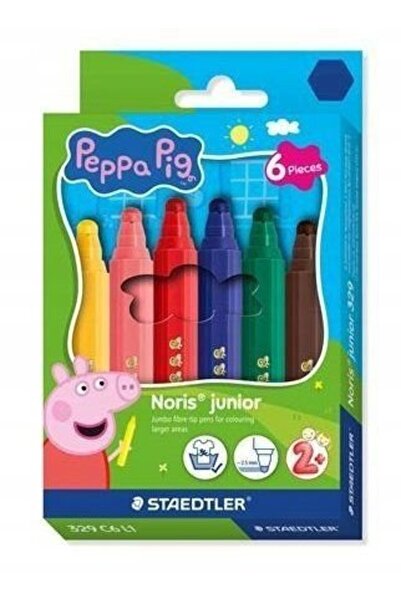 Staedtler Νόρις Τζούνιορ Μαρκαδόροι Πέππα 6 τεμάχια (329 C6 L1)