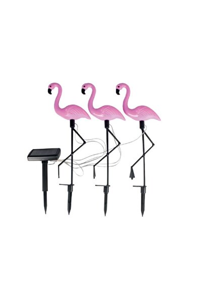 Strend Pro Set 3 lămpi solare Flamingo, 18x6x52 cm, 3x2 LED, AA