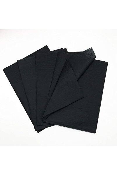 Red Dot Gift مناديل ورق، 50 منديل ورق أسود للتغليف بنفسك مقاس 50 × 75 سم من ر...