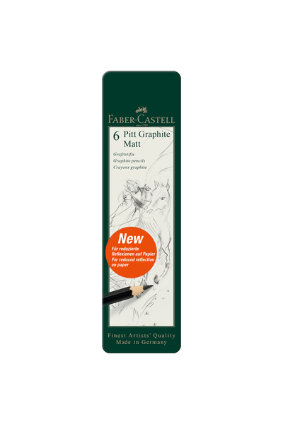 Faber-Castell Yayınları Set 6 creioane grafit mat Pitt Faber-Castell