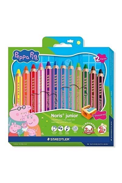 Staedtler Χρωματιστά Μολύβια Νόρις Τζούνιορ Πέππα 12 τεμάχια (140 C12 L1)