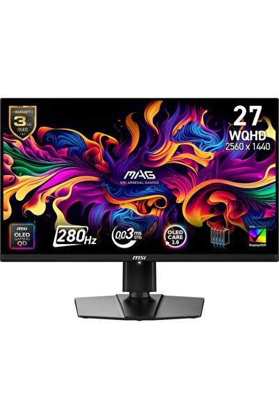 MSI Monitor Gaming MAG 271QP QD-OLED X28, 26.5 ", 2560 x 1440 pixeli, Negru