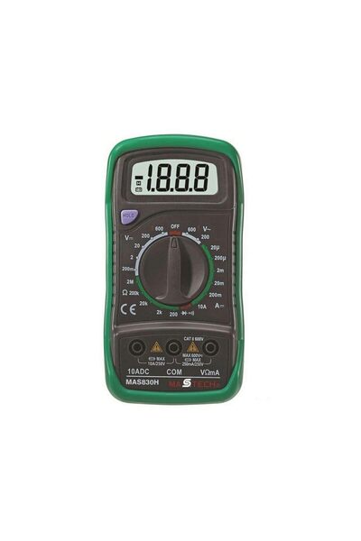 Mastech Multimetru digital MAS830, tensiune masurata 600 V DC/AC, curent cont...
