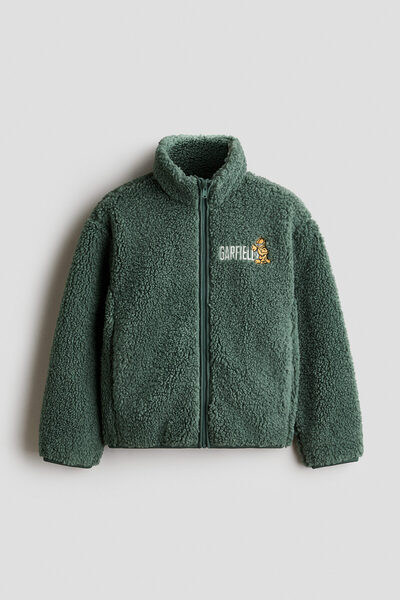 H&M İşleme Motifli Pelüş Ceket