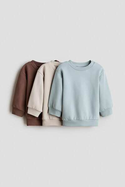 H&M 3’lü Pamuklu Sweatshirt