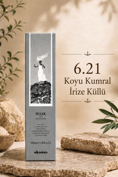 Davines Mask 6.21 Koyu Kumral İrize Küllü