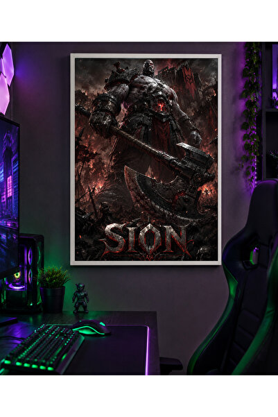 Miutic Print Studio Tablou Gaming League of Legends – Sion, Colosul Nemuritor...