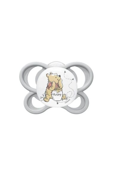 Nuk Πιπίλα Σιλικόνης Perfect Match Air Winnie Με Θήκη Γκρι Μέγεθος 1 (10175362)