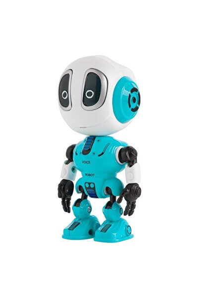 Rebel Robot interactiv cu microfon si difuzor, Blue Robo 120 x 55 x 50 mm
