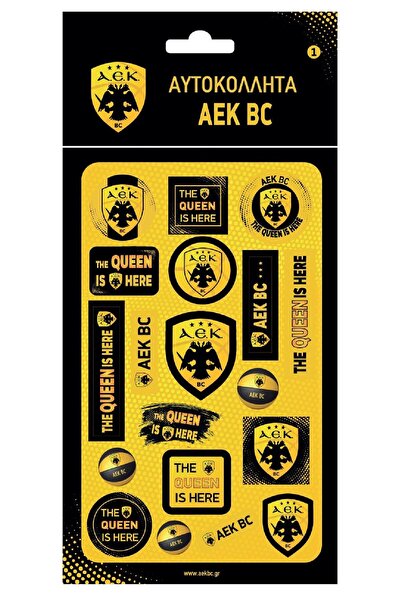 OEM Αφράτα Αυτοκόλλητα AEK Μπάσκετ 1 (HP.ST.P.0135)