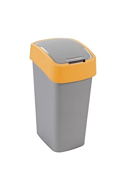 CURVER Cos de gunoi FLIP BIN 50L, capac batant, 29.4 x 65.3 x 37.6 cm, gri/ga...