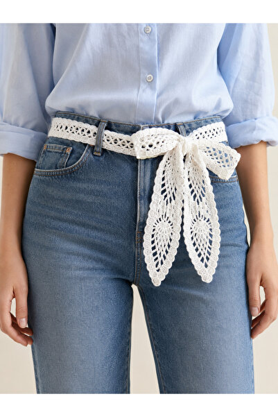 CSR AKSESUAR Women's Hand-Knitted Bohemian Belt and Neck Scarf – Multi-Purpos...
