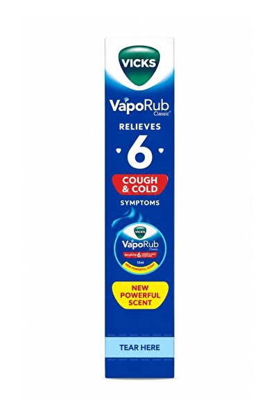 Vicks VapoRub Classic Topical Ointment for Cold & Relief, New Powerful Scent,...