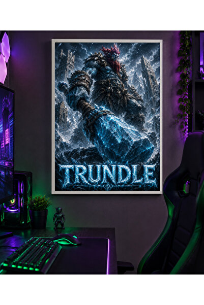 Miutic Print Studio Tablou Gaming League of Legends – Trundle, Regele Trollil...