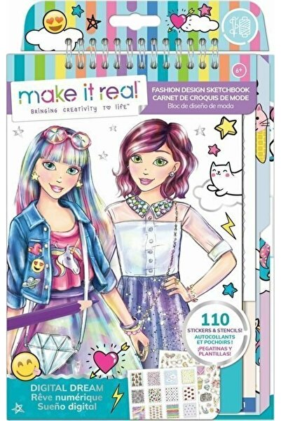 Make It Real Σχεδιαστικό Σημειωματάριο Μόδας: Ψηφιακό Όνειρο (3203)