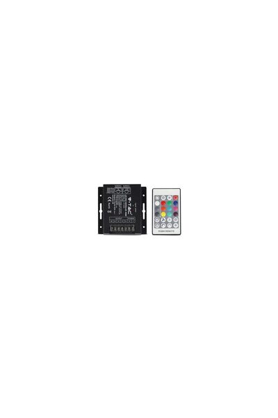 V-TAC Controller banda LED, dimmabil, telecomanda, 12/24 V, 288/576 W, RGB si...