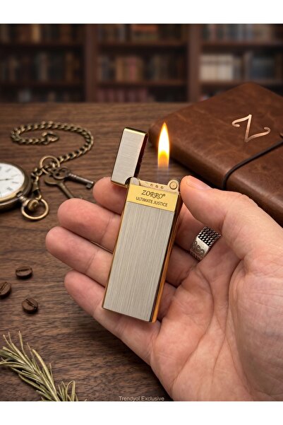 NikaŞ Zorro Ultra Slim Lüks Tasarım Gazlı Çakmak - Sınırlı Üretim (Limited Edition)