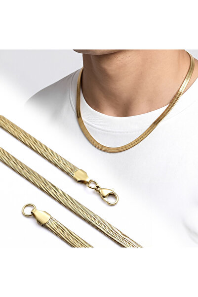 Generic Brand 💎   Premium Shiny and Stylish Steel Italian Herringbone Chain ...