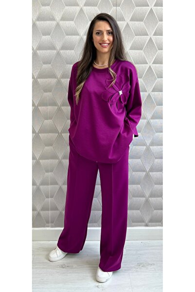 styleFlex Set made of 50% viscose and Elastane with an Oversized blouse, 3D f...