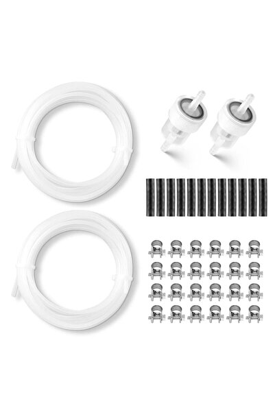OMS Set 2 x furtun combustibil pentru Sirocou 2KW 5KW 8KW, 2 x filtre, 6 x co...