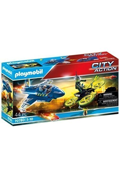 Playmobil Κυνηγητόμαχη με drones από αεροπλάνο της Αστυνομίας (70780)
