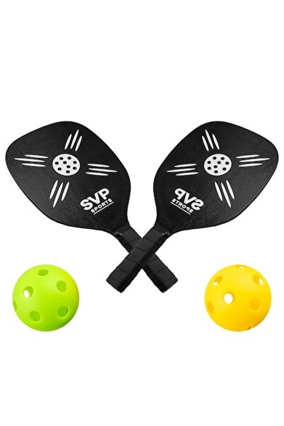 Robentoys Set de palete de pickleball în geantă din plasă cu 2 mingi