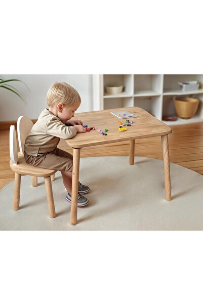 Bee Smart Safir Mese White Natural 1 Chair