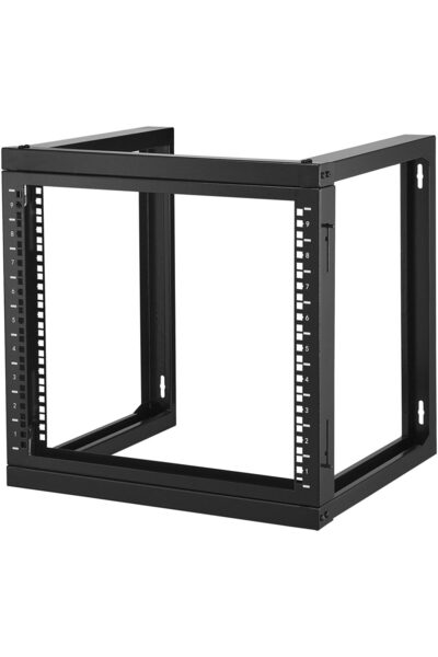 OMS Rack metalic de perete 9U, 530 x 450 x 520 mm, Adancime 18 inch, Otel carbon