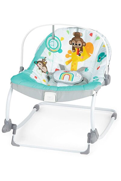SwaddleMe Από την Ingenuity Bright Starts Κουνιστή Καρέκλα Νηπίου Wild Vibes ...