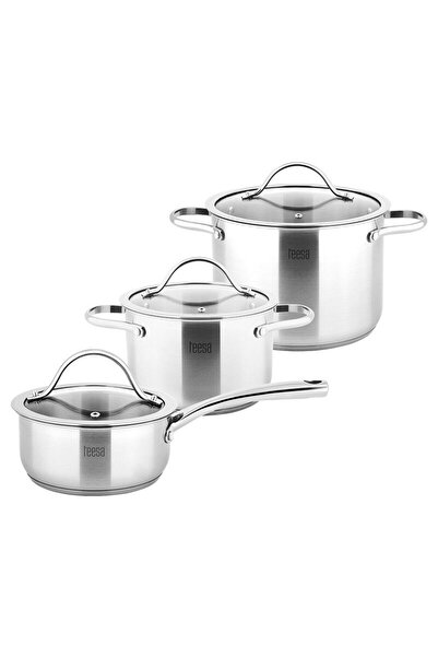Teesa Set 3 oale Inox 1/3/6 l, capac sticla, Scală de măsurare în interior