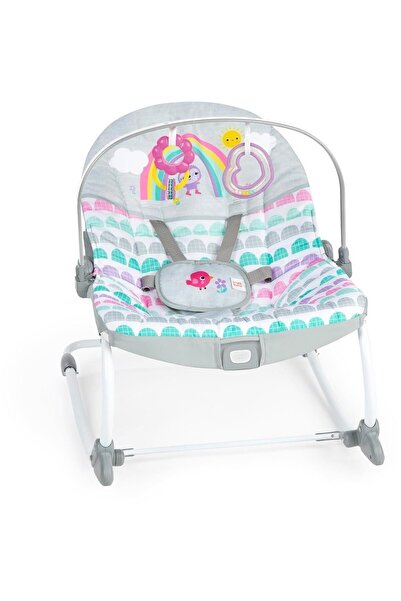 SwaddleMe Από την Ingenuity Bright Starts Κουνιστή Καρέκλα Νηπίου Ροζ Ουράνιο...