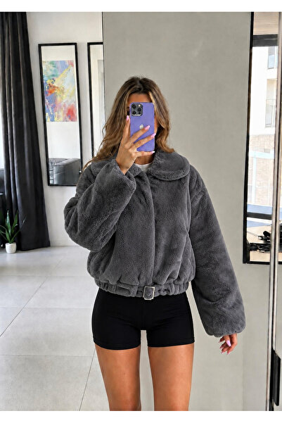 Ekim Store Belted Bomber Foks Cashmere Jacket