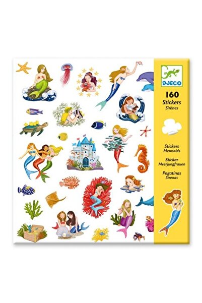 djeco Αυτοκόλλητα Γοργόνες 160 Τεμάχια. (08885)
